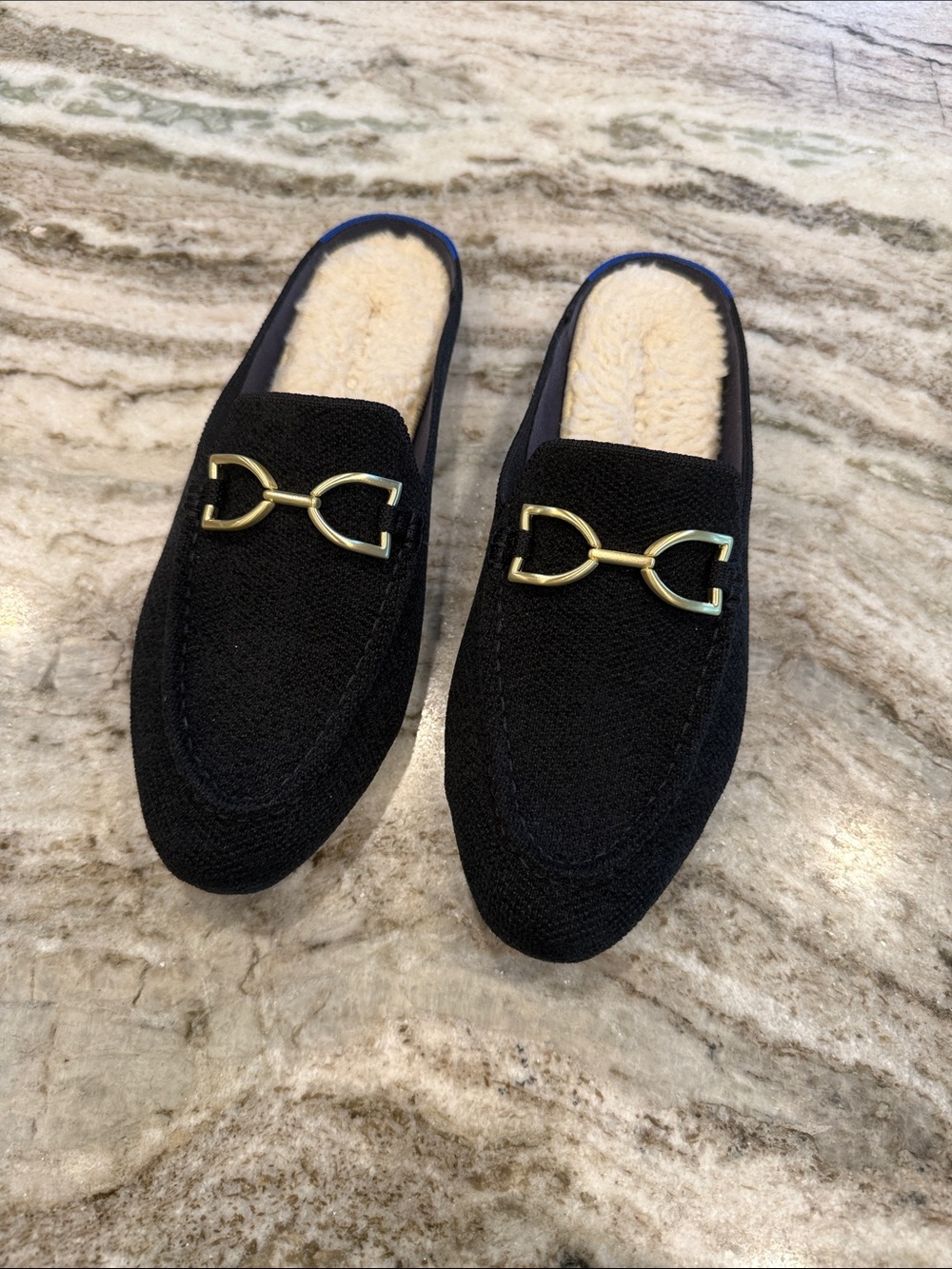 Like New Rothy’s ReVelvet Cozy Bit Loafer Mule - Picture 5 of 9